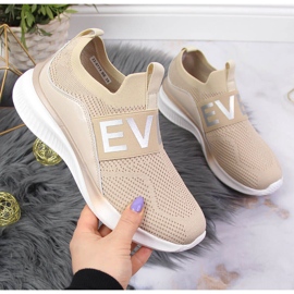 Damen Sportschuhe schlüpfen auf beige Vinceza 1