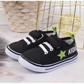 Schwarze Jungen-Sneaker von Atletico mit Klettverschluss 2