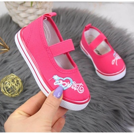 Ballerinas für Mädchen mit elastischem rosa Atletico 1