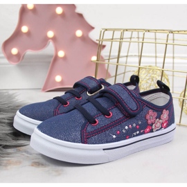 Marineblaue Turnschuhe von Atletico für Mädchen 2