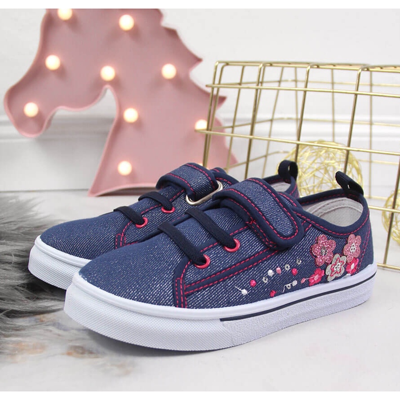 Marineblaue Turnschuhe von Atletico für Mädchen 2