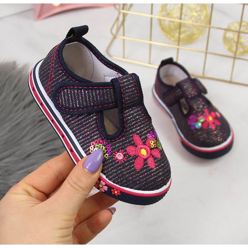 Marineblaue Turnschuhe von Atletico für Mädchen 1