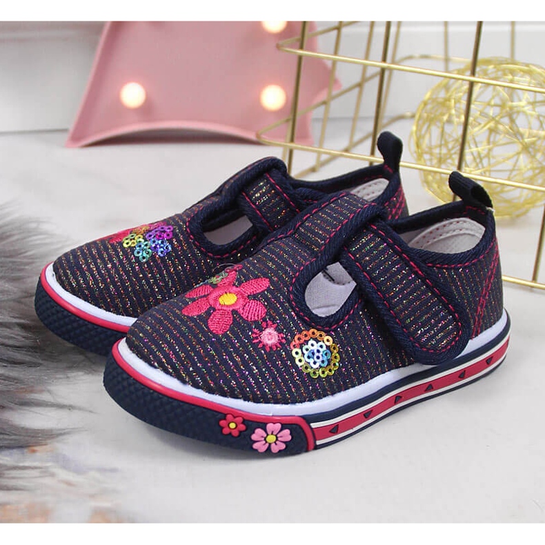 Marineblaue Turnschuhe von Atletico für Mädchen 2