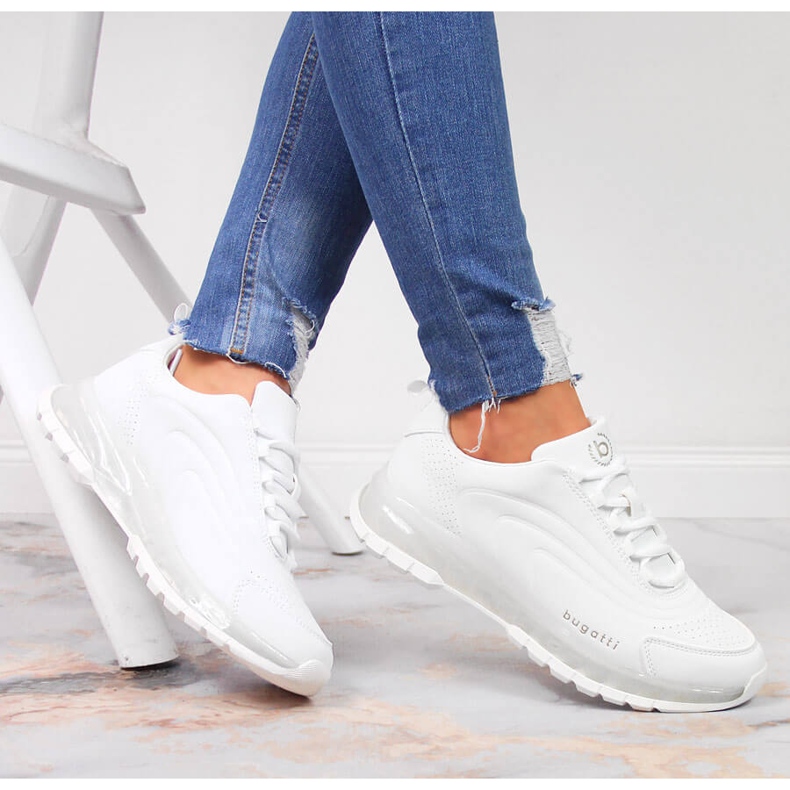 Weiße Bugatti JJ253094 Damen Sportschuhe 1