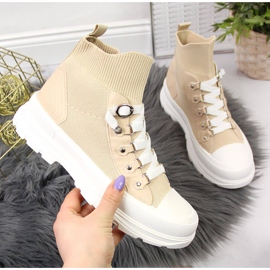 High-Top-Sneakers für Frauen beige Atletico 1