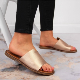 Goldene Flip-Flops für Damen Jezzi 2