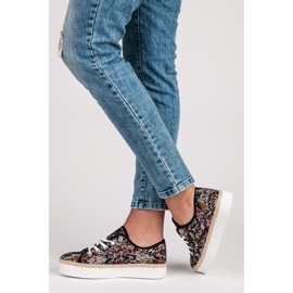 Kylie Espadrilles aus Spitze mit Blumen mehrfarbig 1