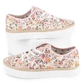 Kylie Espadrilles aus Spitze mit Blumen mehrfarbig 2
