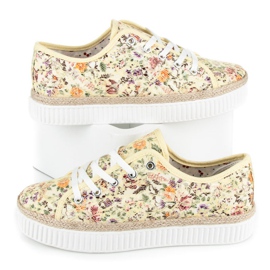 Kylie Espadrilles aus Spitze mit Blumen mehrfarbig 1