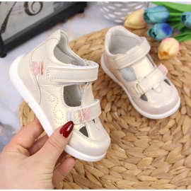 Goldene Sandalen für Mädchen von American Club 1