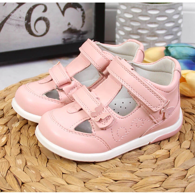 Rosa Sandalen für Mädchen von American Club 2