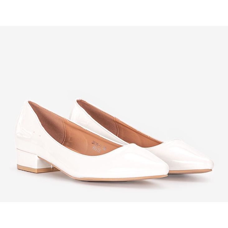 Weiße Timms High Heels 1