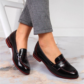 Leder Damenschuhe lordsy lackiert schwarz Juma 2