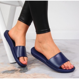 Calypso Marineblaue Badeschuhe für Damen navy blau 1