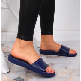 Calypso Marineblaue Badeschuhe für Damen navy blau 2