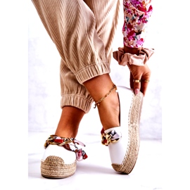 PS1 Espadrilles aus Leder für Damen mit Kette in Weiß 1