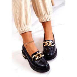 PA2 Damen-Loafer Leder-Loafer Black Mollie schwarz 4