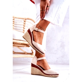 Seastar Damen Beige Espadrilles auf Wedges Tamarill 3