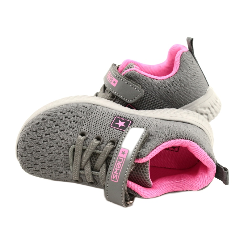 NEWS Kindersportschuhe für Klettverschluss 22Z23-4843-m Graurosa 7