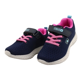 NEWS Sportschuhe mit Klettverschluss 22DZ23-4843-M Marineblau rosa 3