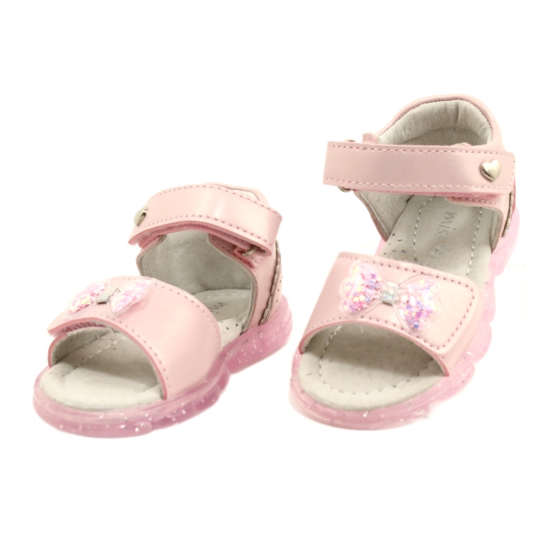 Evento Mädchensandalen mit einem Bogen 22Z23-4780 Pink rosa 3