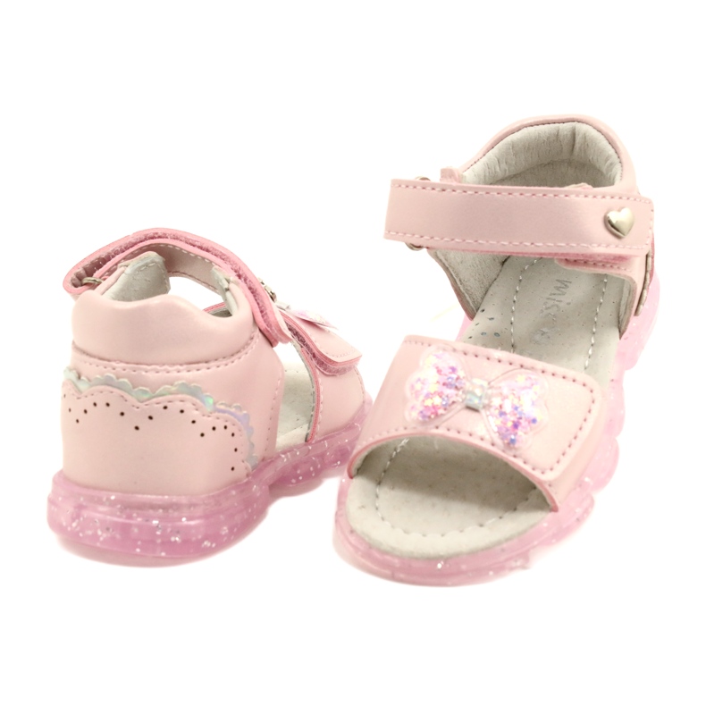 Evento Mädchensandalen mit einem Bogen 22Z23-4780 Pink rosa 4
