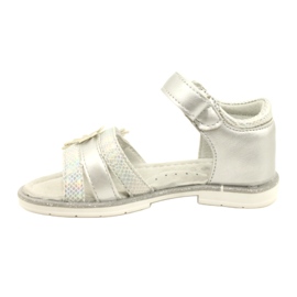 Evento Mädchensandalen mit Blumen 22Z23-4792 Silber 2