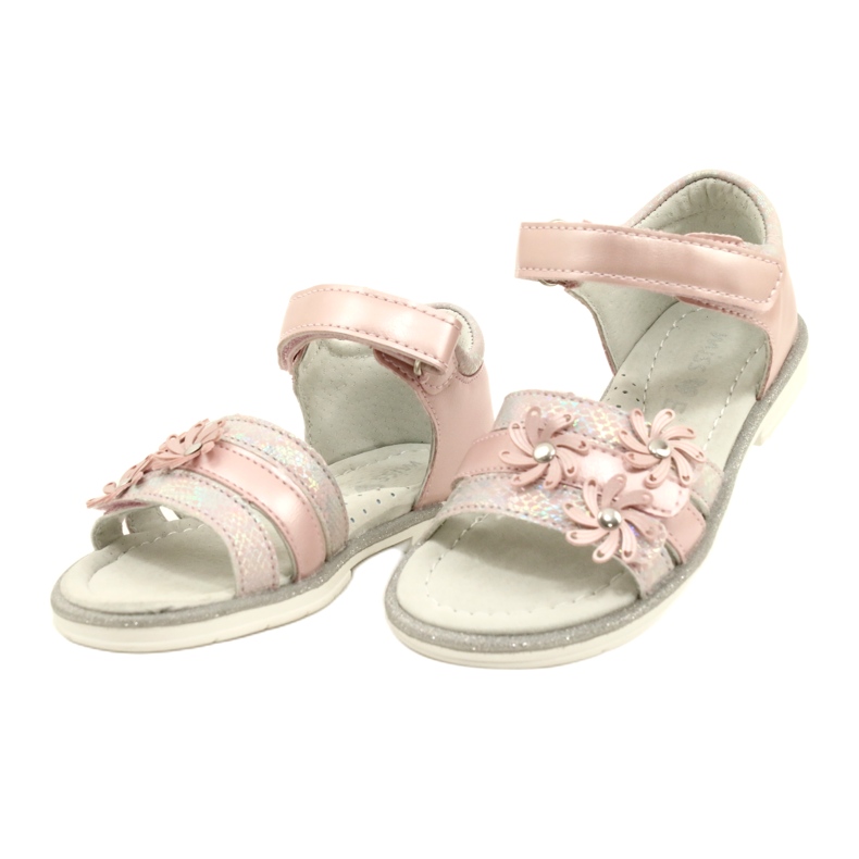 Evento Mädchensandalen mit dekorativen Blumen 22D23-4792 Pink rosa 3