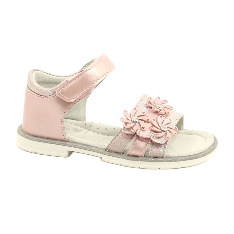 Evento Mädchensandalen mit dekorativen Blumen 22D23-4792 Pink rosa 1