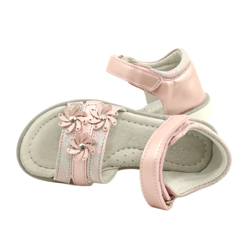Evento Mädchensandalen mit dekorativen Blumen 22D23-4792 Pink rosa 7