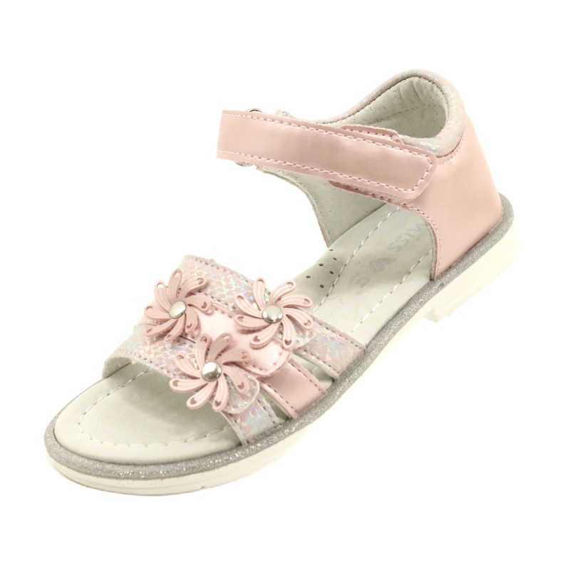 Evento Mädchensandalen mit dekorativen Blumen 22D23-4792 Pink rosa 5