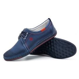 Polbut Herrenlederschuhe 343 Marineblau 3