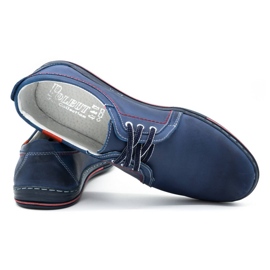 Polbut Herrenlederschuhe 343 Marineblau 4