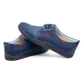Polbut Herrenlederschuhe 343 Marineblau 5