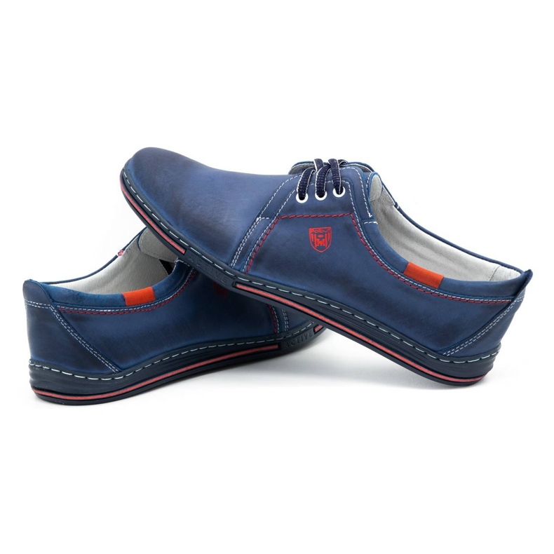 Polbut Herrenlederschuhe 343 Marineblau 5