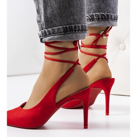 Rote High Heels mit Hakols Absatz 1