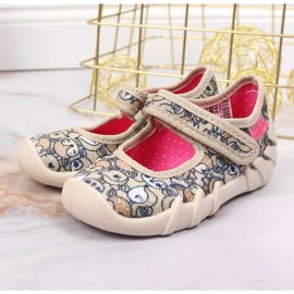 Ballerinas mit Klettverschluss beige Jr. Befado 2