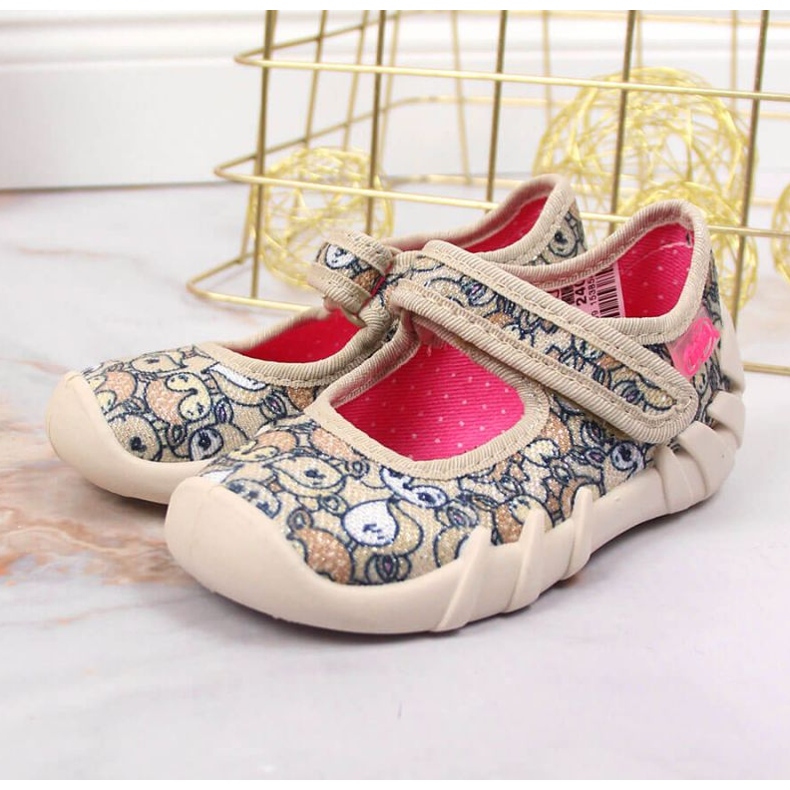 Ballerinas mit Klettverschluss beige Jr. Befado 2