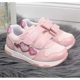 Pink Jr American Club Sportschuhe mit Klettverschluss rosa 2
