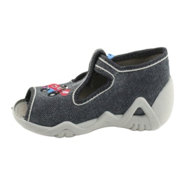 Befado Kinderschuhe 217P106 rot blau grau 2