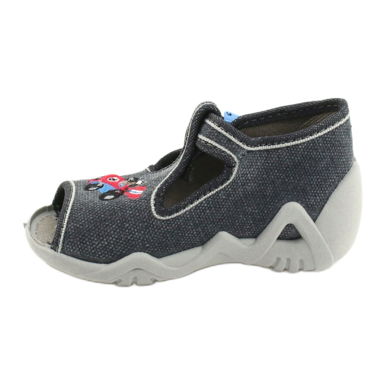 Befado Kinderschuhe 217P106 rot blau grau 2