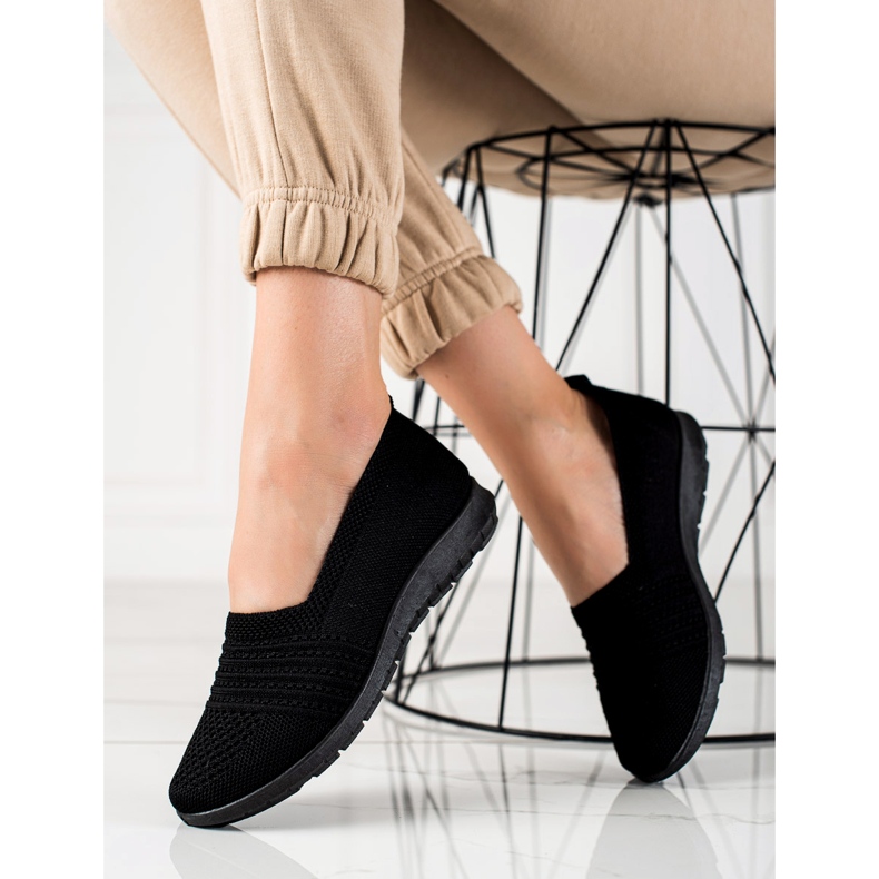 W. Potocki Klassische Potocki-Slipper schwarz 1