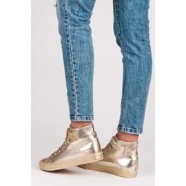 Seastar Hohe Sneaker zum Schnüren gelb 2