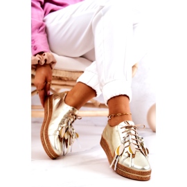 Maciejka 04550-25 Goldene Lederschuhe 4