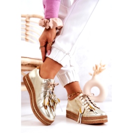 Maciejka 04550-25 Goldene Lederschuhe 3