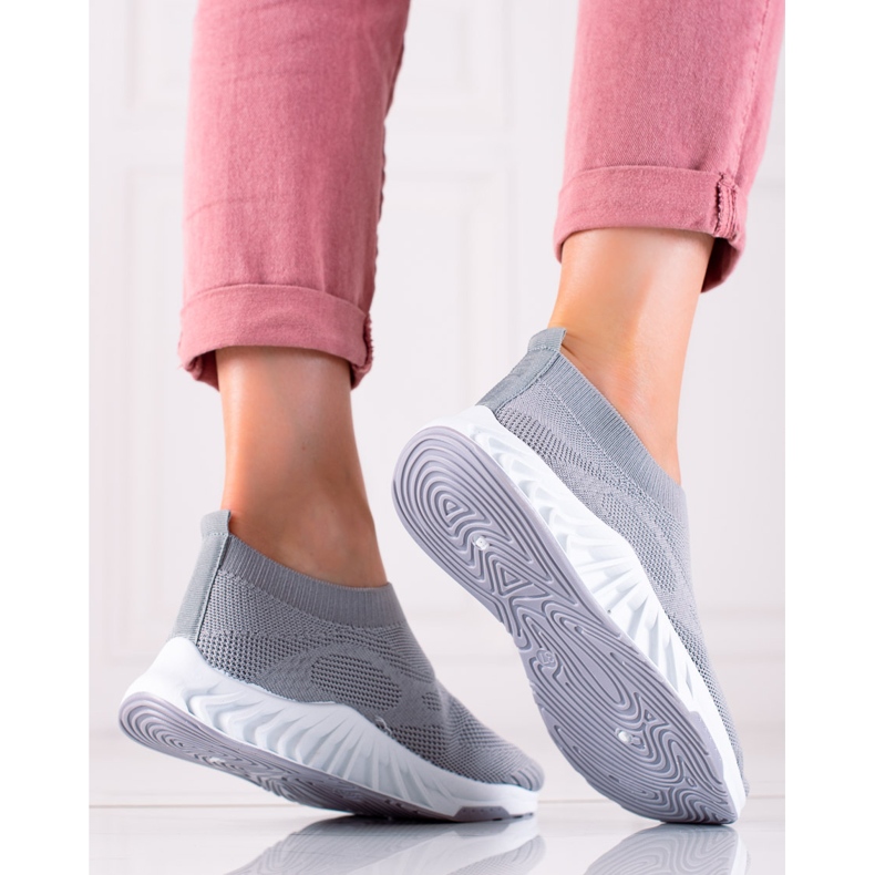 J. Star Modische graue Turnschuhe 1