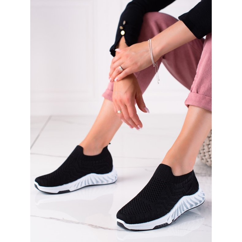 J. Star Sportschuhe zum Hineinschlüpfen schwarz 1