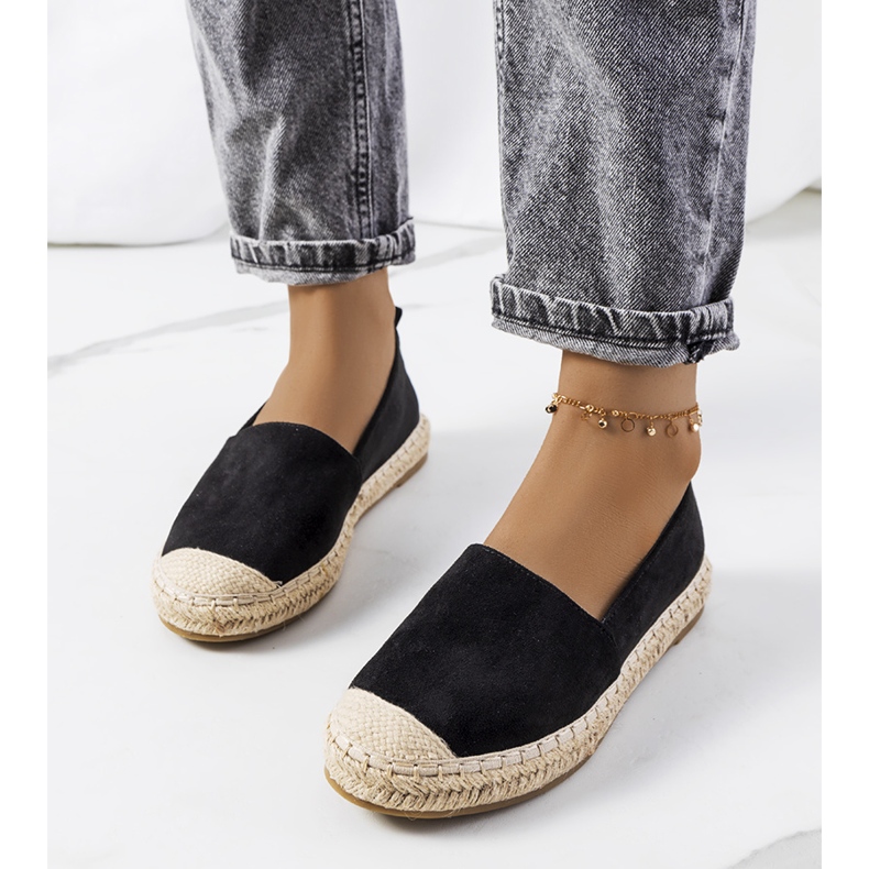 Schwarze Mathea Espadrilles für Damen 1