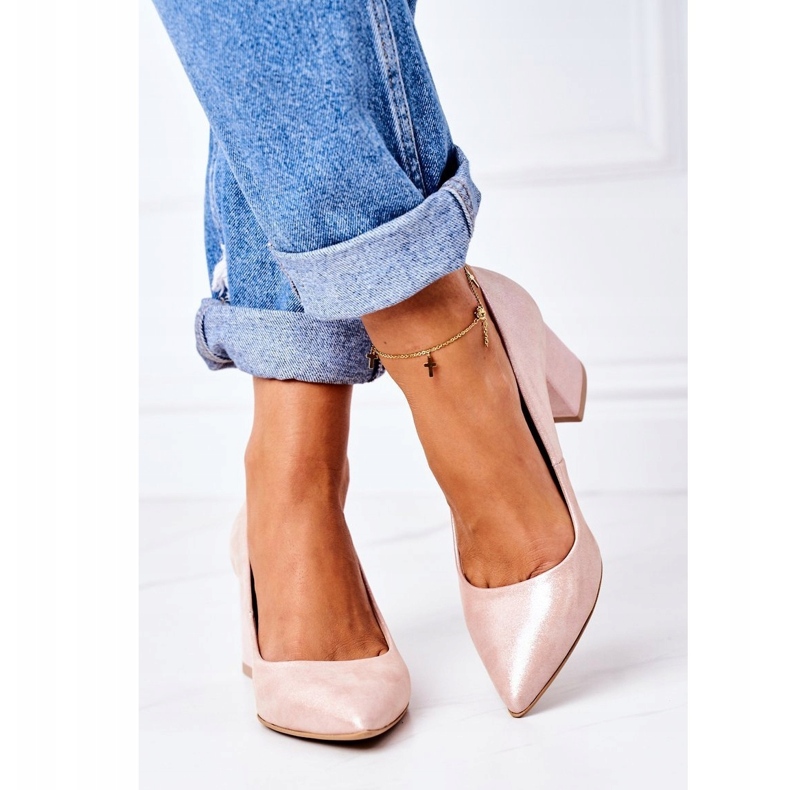 Lewski Shoes Satin Pumps mit Tiermuster Lewski Schuhe 2801 Pink rosa 1