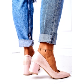 Lewski Shoes Satin Pumps mit Tiermuster Lewski Schuhe 2801 Pink rosa 4